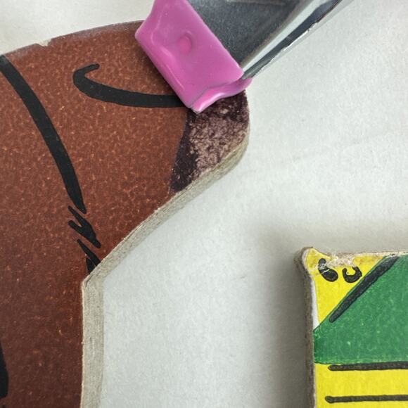 Vintage The Dolly Toy Co Cowboy Western Stage Coach Nursery Wall Plaque 1958 Set - Picture 15 of 16